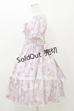 画像3: metamorphose / はしごレースリボン花柄半袖ワンピース サイズ1 ラベンダー H-25-12-02-077-ME-OP-NS-ZH