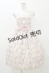 Enchantlic Enchantilly / 猫の王女達の肖像画ジャンパースカート Free ピンク H-25-12-02-079-LO-OP-NS-ZH