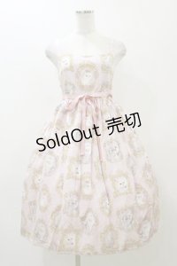 Enchantlic Enchantilly / 猫の王女達の肖像画ジャンパースカート Free ピンク H-25-12-02-079-LO-OP-NS-ZH