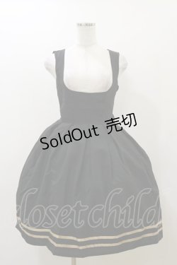 画像1: Innocent World / コルセット裾ラインジャンパースカート M ブラック H-25-12-02-080-IW-OP-NS-ZH