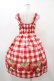 画像2: Emily Temple cute / ギンガムチェックBERRYノースリーブワンピース  レッド H-25-12-02-1027-ET-OP-KB-ZH (2)