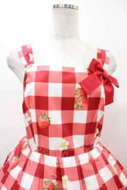 画像4: Emily Temple cute / ギンガムチェックBERRYノースリーブワンピース  レッド H-25-12-02-1027-ET-OP-KB-ZH