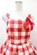 画像4: Emily Temple cute / ギンガムチェックBERRYノースリーブワンピース  レッド H-25-12-02-1027-ET-OP-KB-ZH (4)