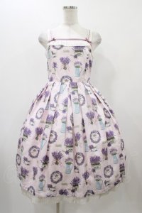 Melody BasKet / Lavender gardenジャンパースカート M ピンク H-25-12-02-1028-LO-OP-KB-ZT104