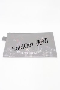 ATELIER PIERROT / ポーチ  ブラック H-25-12-02-1005-EL-ZA-KB-ZH