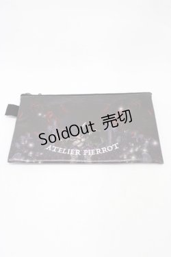 画像1: ATELIER PIERROT / ポーチ  ブラック H-25-12-02-1005-EL-ZA-KB-ZH