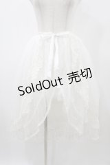 abilletage / Noirレースオーバースカート  ホワイト H-25-12-02-1029-GO-SK-KB-ZH