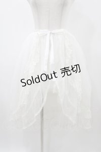 abilletage / Noirレースオーバースカート  ホワイト H-25-12-02-1029-GO-SK-KB-ZH