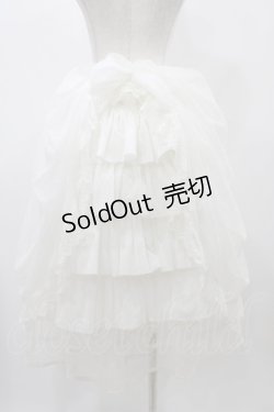 画像2: abilletage / Noirレースオーバースカート  ホワイト H-25-12-02-1029-GO-SK-KB-ZH