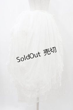 画像3: abilletage / Noirレースオーバースカート  ホワイト H-25-12-02-1029-GO-SK-KB-ZH