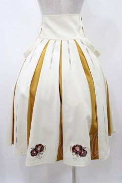 画像2: Ozz oneste / 椿刺繍スカート  生成 H-25-12-02-1030-OO-SK-KB-ZH