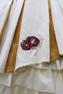 画像4: Ozz oneste / 椿刺繍スカート  生成 H-25-12-02-1030-OO-SK-KB-ZH