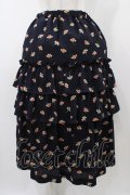 Jane Marple Dans Le Salon / Floating flowers dirndl skirt  ネイビー H-25-12-02-1031-JM-SK-KB-ZH