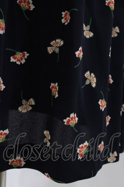 画像4: Jane Marple Dans Le Salon / Floating flowers dirndl skirt  ネイビー H-25-12-02-1031-JM-SK-KB-ZH