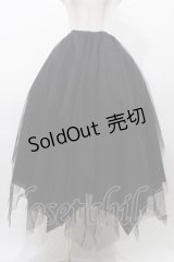 ATELIER BOZ / ランダムチュールロングスカート  ブラック H-25-12-02-1032-EL-SK-KB-ZH