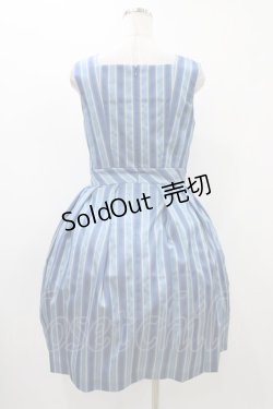 画像2: Jane Marple / Springレジメンタルジャンパースカート  ブルーグレー H-25-12-02-1035-JM-OP-KB-ZH