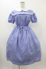 Emily Temple cute / マーガレットレースワンピース M ブルー H-25-12-02-1036-ET-OP-KB-ZT1208H