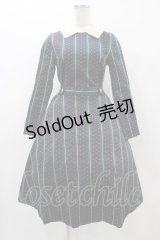 Jane Marple / Regimental stripeのワンピース  ネイビー H-25-12-02-1039-JM-OP-KB-ZH