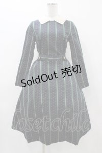 Jane Marple / Regimental stripeのワンピース  ネイビー H-25-12-02-1039-JM-OP-KB-ZH