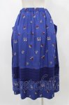 画像2: Jane Marple / Dance With Roses Jacquard Apron Skirt M ネイビー H-25-12-02-1042-JM-SK-KB-ZH (2)