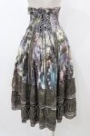 画像2: Rozen Kavalier / プリントハイウエストフィッシュテールスカートスカート  カーキ H-25-12-02-1043-OO-SK-KB-ZH (2)