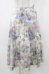 Jane Marple Dans Le Salon / Jardin Des Fleursのドレススカート  ミント H-25-12-02-1044-JM-SK-KB-ZT1208H