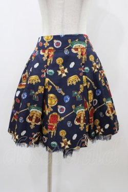 画像1: Jane Marple / ロイヤルコレクションスカート  ネイビー H-25-12-02-1045-JM-SK-KB-ZH