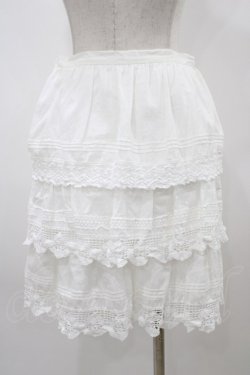 画像2: Jane Marple / ピンタックレーススカート  白 H-25-12-02-1046-JM-SK-KB-ZH