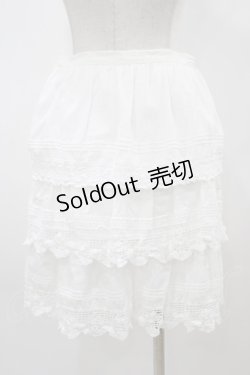 画像2: Jane Marple / ピンタックレーススカート  白 H-25-12-02-1046-JM-SK-KB-ZT1208H
