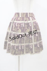 Jane Marple / Royal Stampのミニスカート  ボルドー H-25-12-02-1047-JM-SK-KB-ZH
