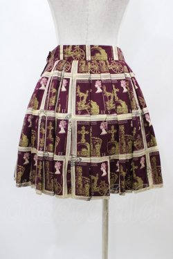 画像2: Jane Marple / Royal Stampのミニスカート  ボルドー H-25-12-02-1047-JM-SK-KB-ZH