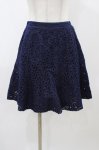 画像1: 【SALE】Jane Marple / カットワークデニムスカート M ネイビー H-25-12-02-1048-JM-SK-KB-ZT104 (1)