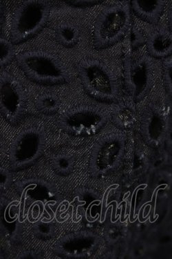 画像3: Jane Marple / カットワークデニムスカート M ネイビー H-25-12-02-1048-JM-SK-KB-ZH