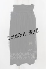 NAOTO SEVEN / クロスプリントロングカットソースカート  ブラック H-25-12-02-1053-HN-SK-KB-ZH