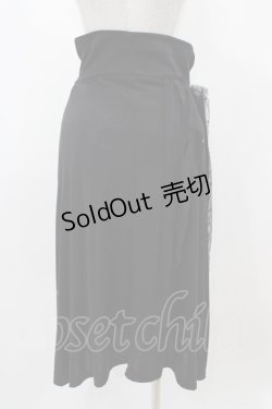 画像2: NAOTO SEVEN / クロスプリントロングカットソースカート  ブラック H-25-12-02-1053-HN-SK-KB-ZH