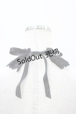 画像2: ATELIER PIERROT / ハートチャームレースチョーカー  黒×赤 H-25-12-02-1007-EL-AC-KB-ZH