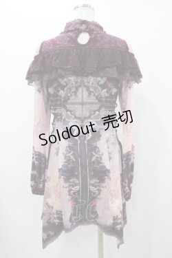 画像2: Ozz oneste / レースフリルオフショルチュニック  ボルドー H-25-12-02-1056-OO-TO-KB-ZH