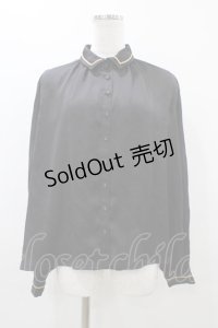 EXCENTRIQUE / ボウ付きサテンブラウス  ブラック H-25-12-02-1060-EL-BL-KB-ZH