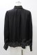 画像2: EXCENTRIQUE / ボウ付きサテンブラウス  ブラック H-25-12-02-1060-EL-BL-KB-ZH (2)