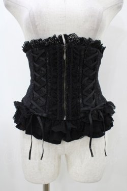 画像1: Sheglit / "Mariage"レースコルセット  ブラック H-25-12-02-1010-EL-ZA-KB-ZH
