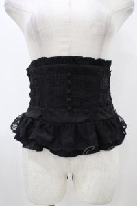 Sheglit / "Clarinette"レースコルセット  ブラック H-25-12-02-1014-EL-ZA-KB-ZH