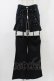 画像1: PEACE NOW / レッグカバー付レースアップパンツ  黒 H-25-12-02-1015-PU-PA-KB-ZH (1)