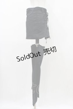 画像3: PEACE NOW / レッグカバー付レースアップパンツ  黒 H-25-12-02-1015-PU-PA-KB-ZH