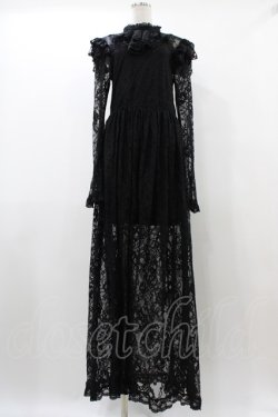 画像1: KILL STAR / Enmity Maxi Dress M ブラック H-25-12-02-1016-SL-OP-KB-ZH