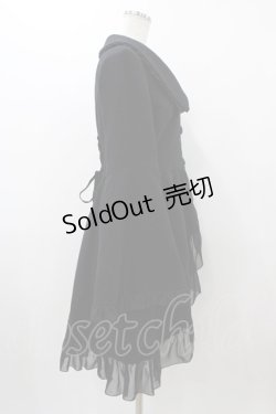 画像3: ATELIER PIERROT / 姫袖ロングコート  ブラック H-25-12-02-1018-EL-CO-KB-ZH