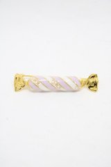 Q-pot. / ストライプキャンディーブローチ  ブルーベリー H-25-12-02-1003-QP-ZA-KB-ZH