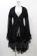 画像1: Qutie Frash / 後ろロングカーディガン  黒 H-25-12-02-1019-QU-TO-KB-ZH (1)