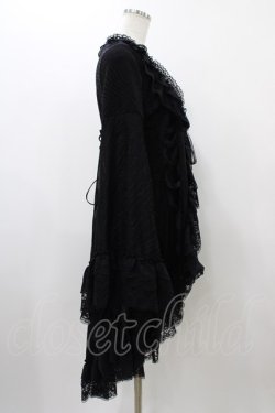 画像3: Qutie Frash / 後ろロングカーディガン  黒 H-25-12-02-1019-QU-TO-KB-ZH