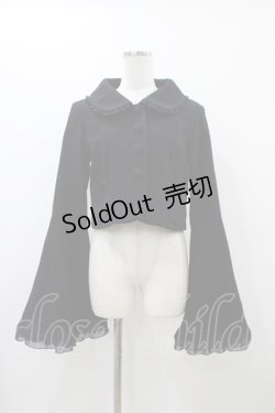 画像1: ATELIER PIERROT / 姫袖ショートコート  ブラック H-25-12-02-1020-EL-CO-KB-ZH