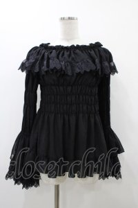 ATELIER PIERROT / ジュリエットブラウス  ブラック H-25-12-02-1021-EL-BL-KB-ZH